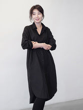 Women Solid Color Casual Long Sleeve Shirt